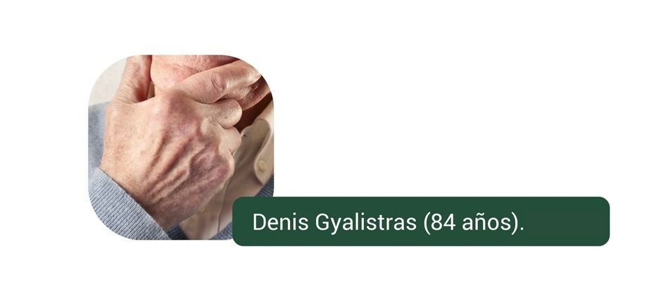 Denis gyalistras 84 anos